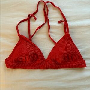 Red bikini top